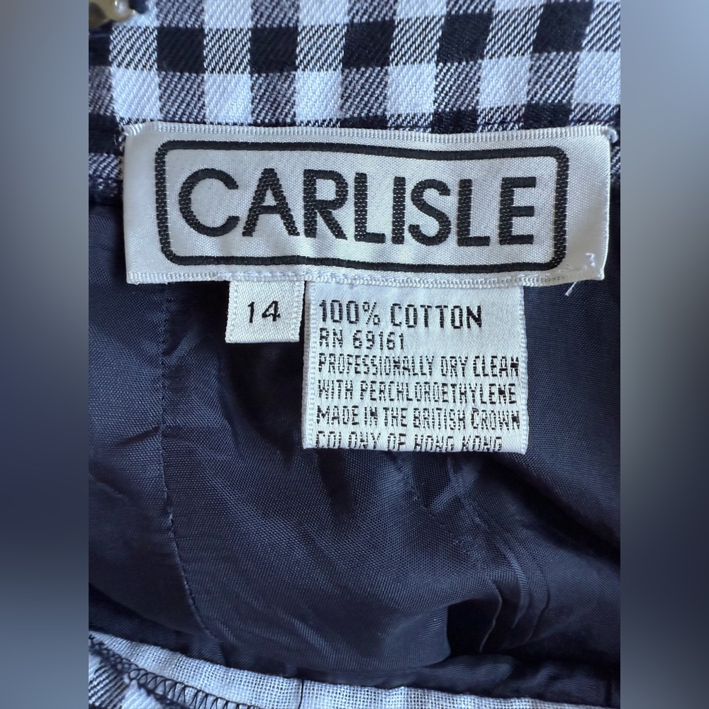 Carlisle Monochrome Checkered pencil skirt, size M - Picture 6 of 6